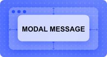 Sample modal message